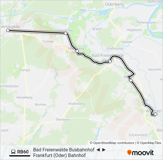 RB60 Bus Line Map