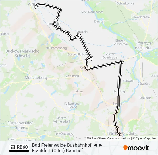 RB60 Bus Line Map