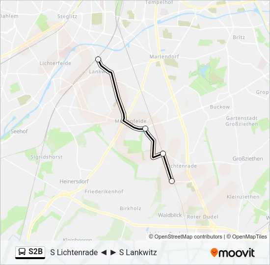S2B Bus Line Map