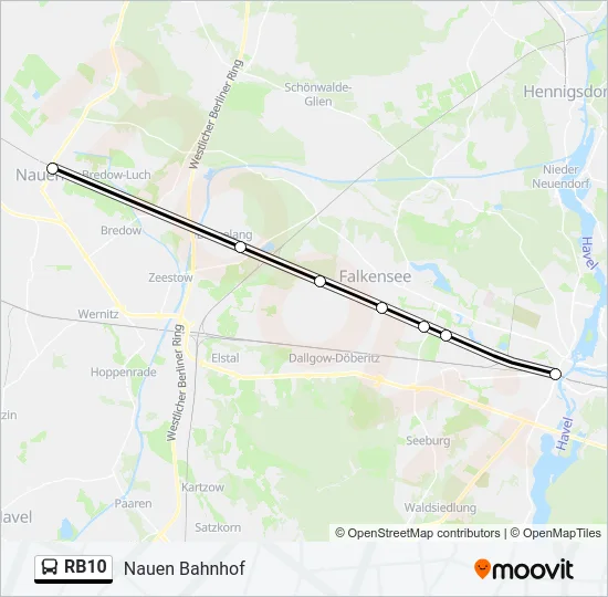 RB10 Bus Line Map