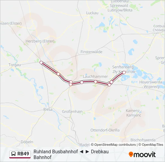 RB49 Bus Line Map