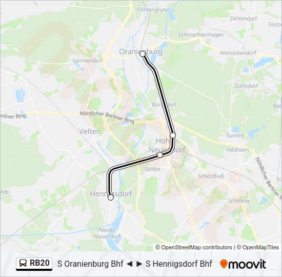 RB20 Bus Line Map