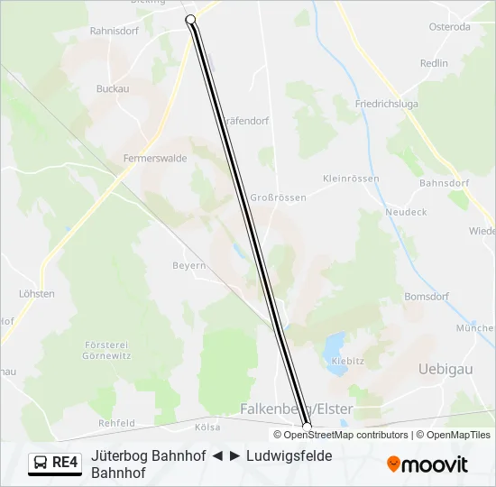 RE4 Bus Line Map