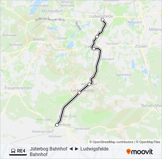 RE4 bus Line Map