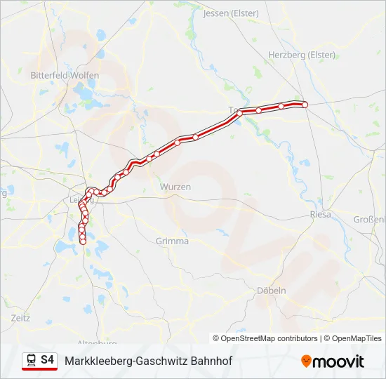 S4 Train Line Map