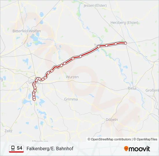 S4 Train Line Map