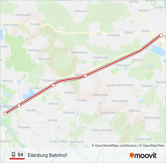S4 Train Line Map