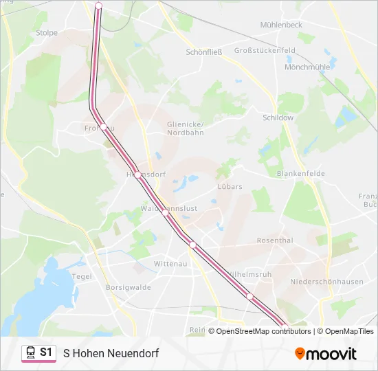 S1 Train Line Map