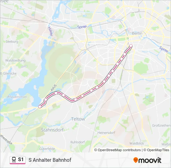 S1 Train Line Map
