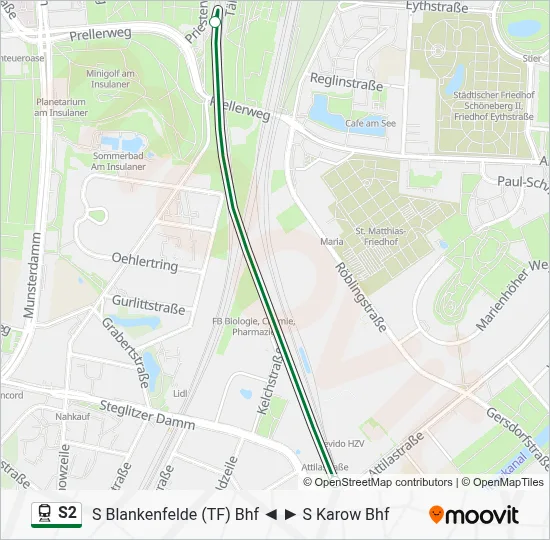 S2 Train Line Map