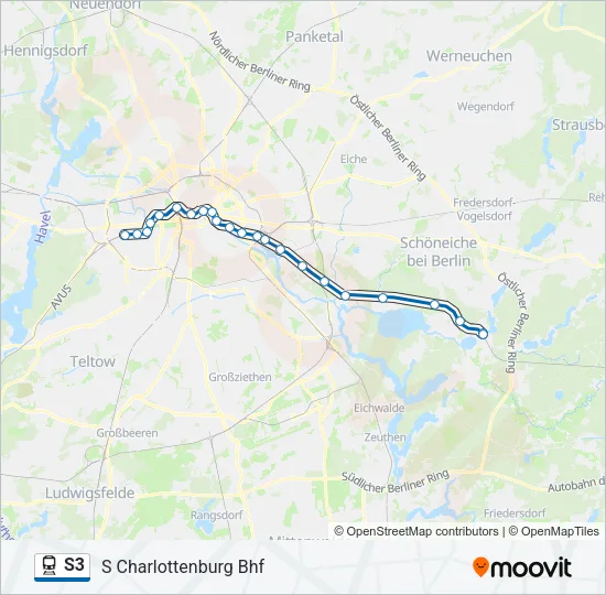 S3 Train Line Map