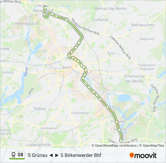 S8  Line Map