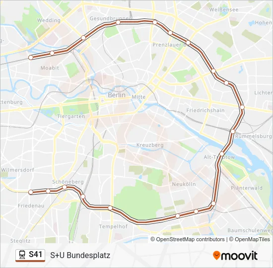  S41: карта маршрута
