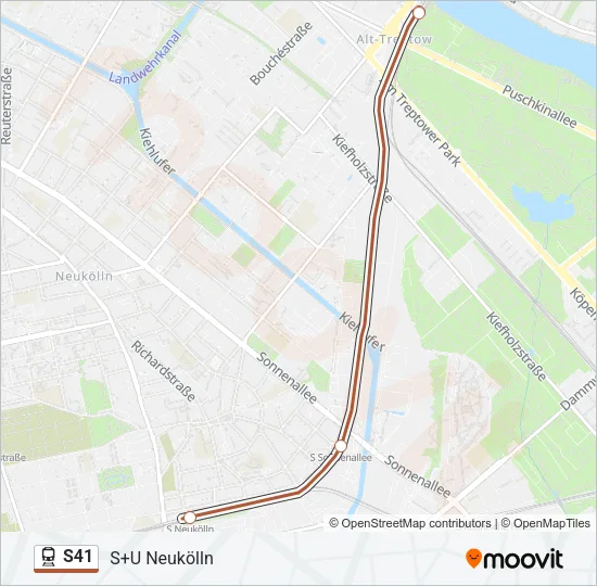 S41 Train Line Map
