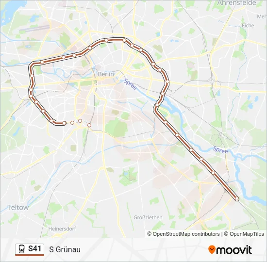  S41: карта маршрута