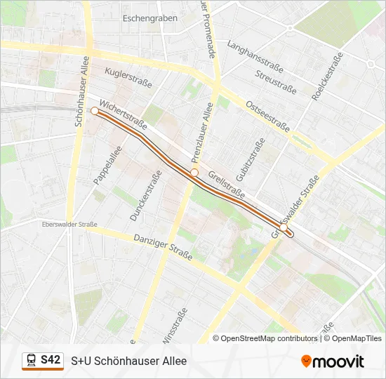 S42 Train Line Map