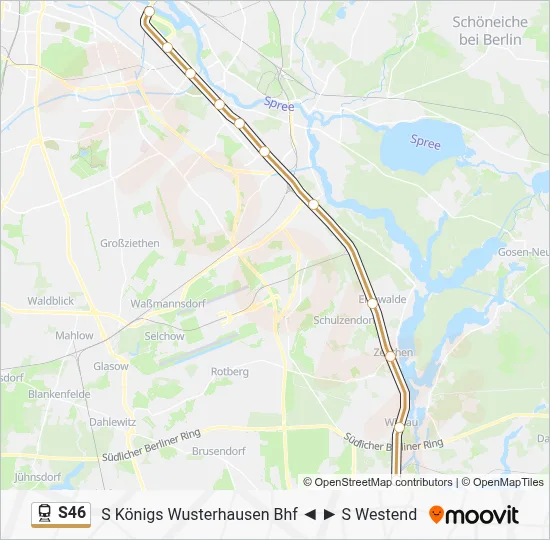 linie S46 Karte