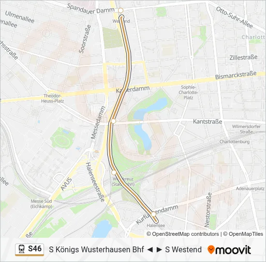 S46 Train Line Map