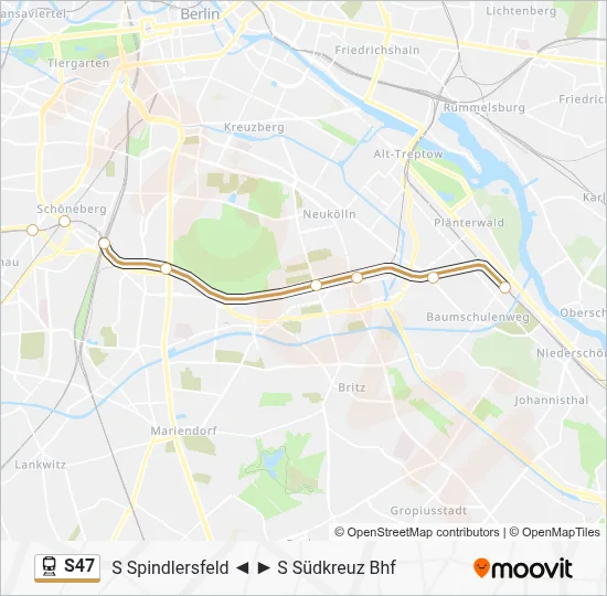 S47 Train Line Map