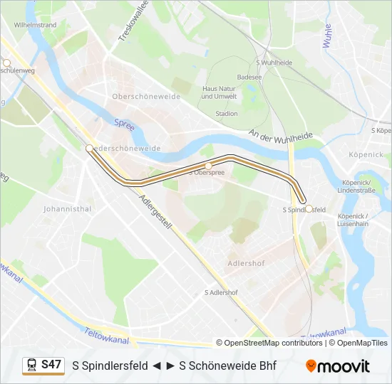 S47 Train Line Map