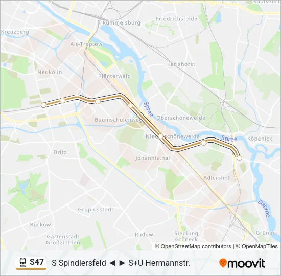 S47 Train Line Map
