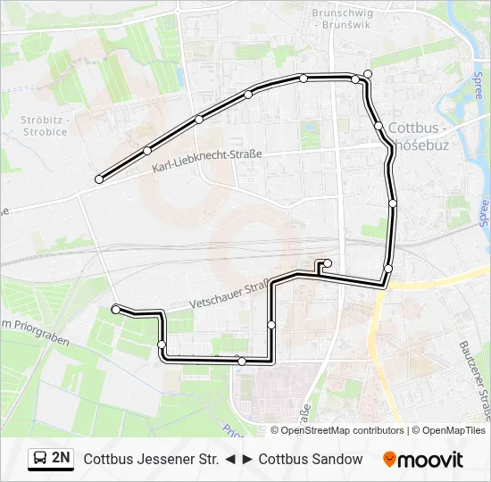 2N Bus Line Map