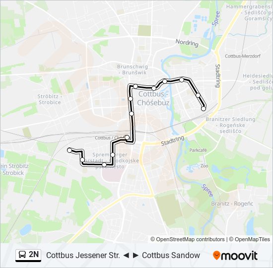 2N bus Line Map