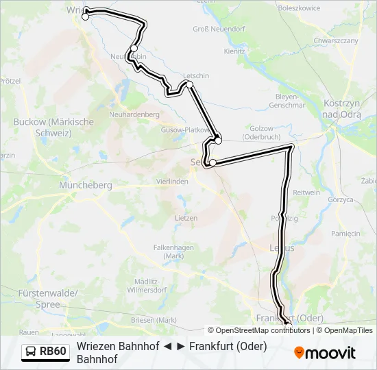 RB60 Bus Line Map