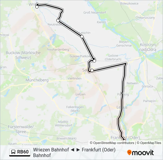 RB60 Bus Line Map