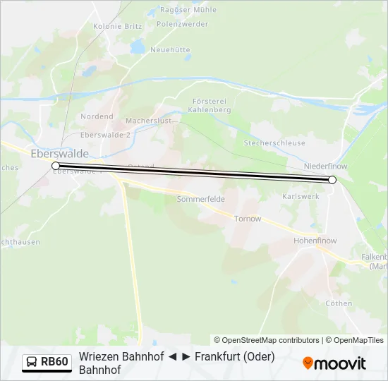 RB60 Bus Line Map