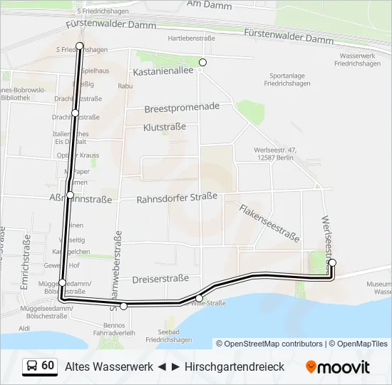 60 Bus Line Map