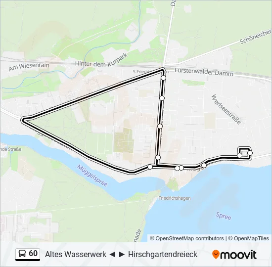 60 Bus Line Map