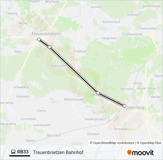 RB33 Bus Line Map
