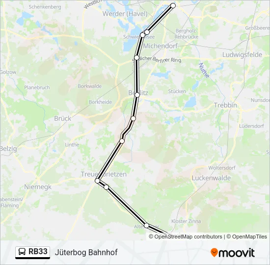 RB33 Bus Line Map