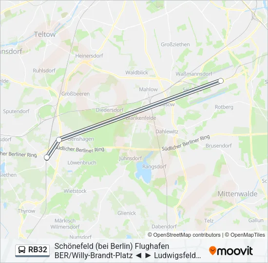 RB32 Bus Line Map