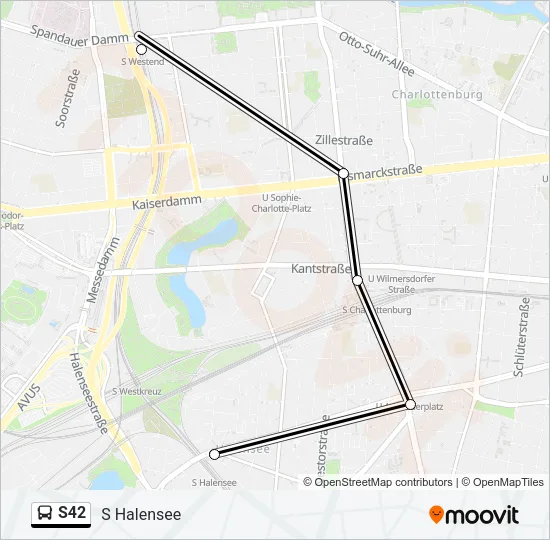 S42 Bus Line Map