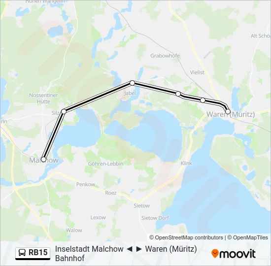 RB15 Bus Line Map