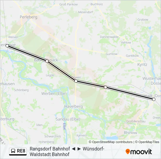 RE8 Bus Line Map