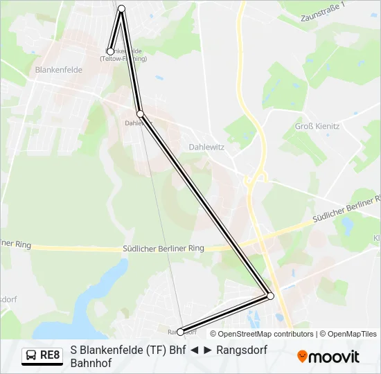 RE8 Bus Line Map