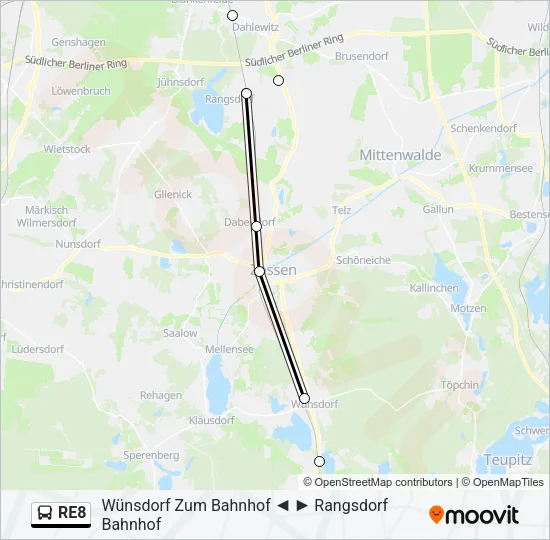 RE8 Bus Line Map