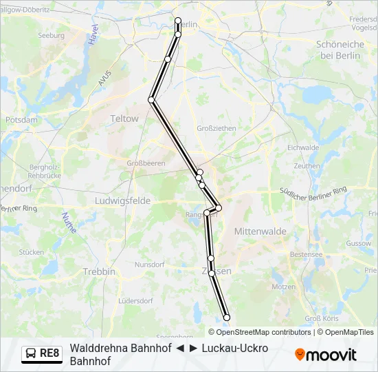 RE8 Bus Line Map
