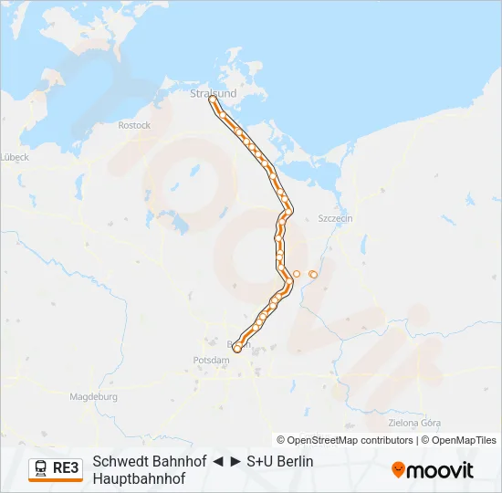 RE3 Train Line Map