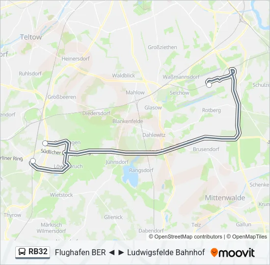 RB32 Bus Line Map