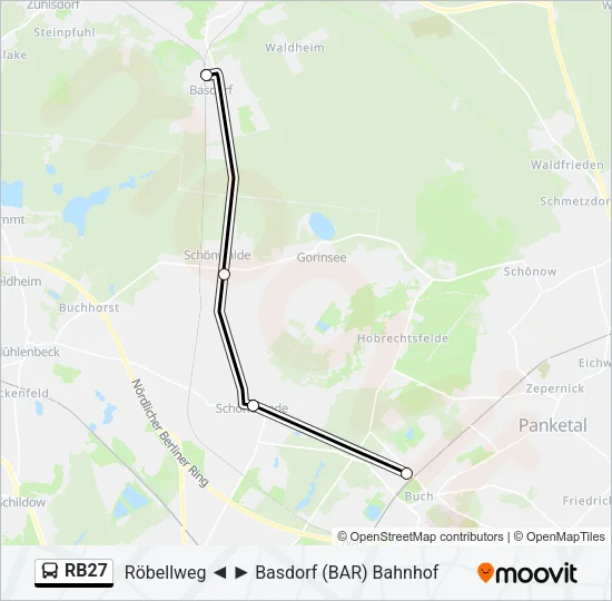 RB27 Bus Line Map