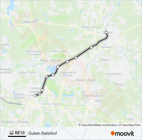 RE10 Bus Line Map