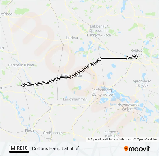 RE10 Bus Line Map