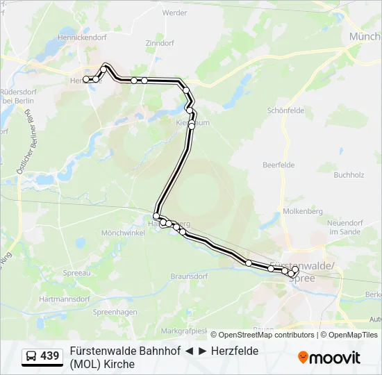 439 Bus Line Map
