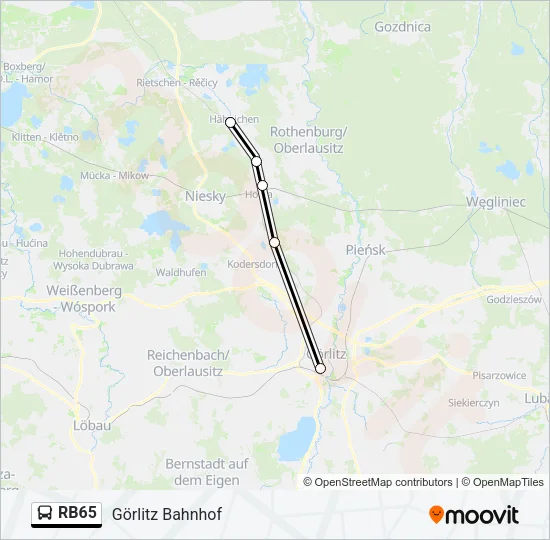 RB65 Bus Line Map