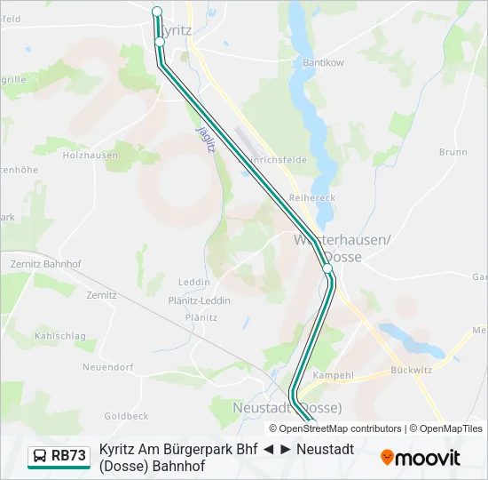 RB73 Bus Line Map