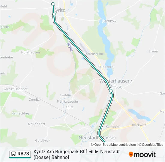 RB73 Bus Line Map